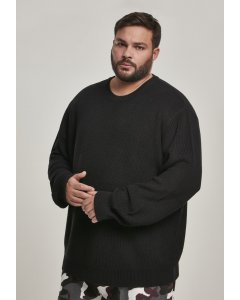 Pánská mikina // Pánský pulovr // Urban classics Cardigan Stitch Sweater black