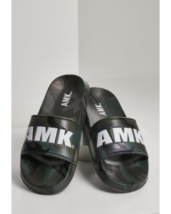 Pantofle // AMK Soldier Slides dark green camo