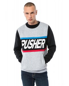 Pánský pulovr // Pusher Apparel / More Power Sweater grey