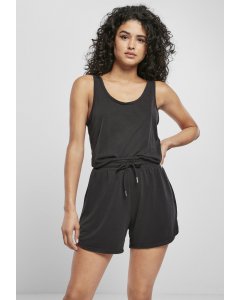 Dámský overal // Urban classics Ladies Short Sleevless Modal Jumpsuit black