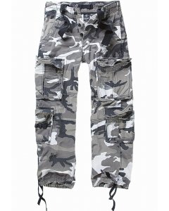 Pánské kalhoty // Brandit Vintage Cargo Pants snowcamo