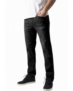 Pánské kalhoty // Urban Classics Stretch Denim Pants black washed