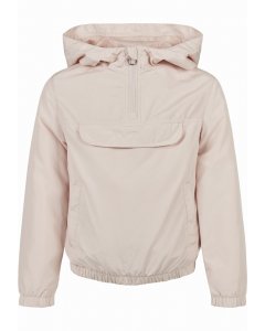 Urban Classics Kids / Girls Basic Pullover Jacket light pink