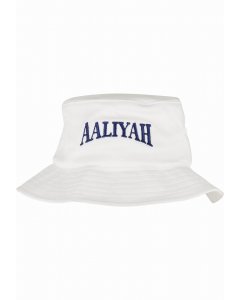 Klobouk // Mister tee Aaliyah Logo Bucket Hat white