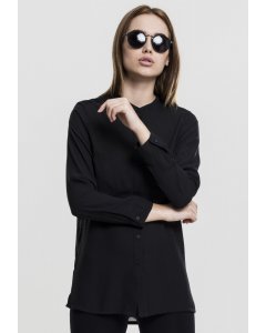 Dámská košile // Urban classics Ladies HiLo Chiffon Blouse black