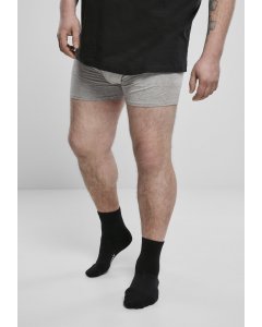 Pánské boxerky // Urban classics Men Boxer Shorts Double Pack grey+branded aop