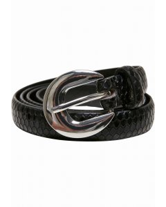 Pánský pásek // Urban Classics / Snake Synthetic Leather Ladies Belt black