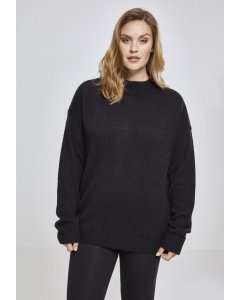 Dámský svetr // Urban Classics Ladies Oversize Turtleneck Sweater black