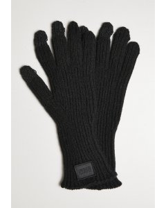 Urban Classics / Knitted Wool Mix Smart Gloves black