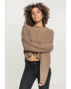 Dámský svetr // Urban Classics Ladies Wide Oversize Sweater taupe