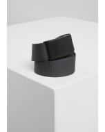 Pánský pásek // Urban classics Canvas Belts charcoal/black