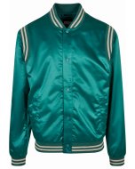 Pánská bunda  // Urban classics Satin College Jacket green