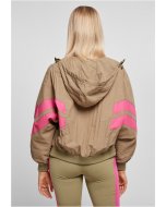 Dámská bunda  // Urban Classics Ladies Crinkle Batwing Jacket khaki/brightviolet