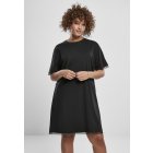 Dámské šaty // Urban classics Ladies Boxy Lace Hem Tee Dress black