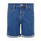 Urban Classics / Girls Organic Stretch Denim 5 Pocket Shorts clearblue washed