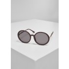 Sluneční brýle // Urban Classics Sunglasses Cannes with Chain cherry
