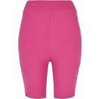Dámské šortky // Urban Classics Ladies High Waist Lace Inset Cycle Shorts brightviolet