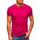 Men's plain t-shirt S970 - dark pink