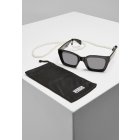 Sluneční brýle // Urban classics  Sunglasses Poros With Chain black/black
