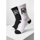 Ponožky // Cayler & Sons Prayor Monogram Socks 2-Pack black+white