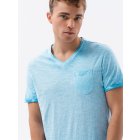 Men's plain t-shirt S1388 - V3 light blue melange