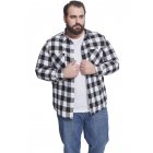 Pánská košile // Urban Classics Checked Flanell Shirt blk/wht