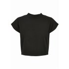 Dámské tričko do pásu // Urban classics Ladies Stripe Short Tee 2-Pack black/white + black