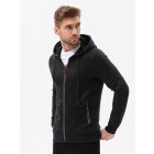 Men's zip-up sweatshirt  - V1 black B1425