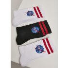 Ponožky // Mister Tee NASA Insignia Socks 3-Pack white/black/white