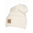 Urban Classics / Synthetic Leatherpatch Long Beanie sand