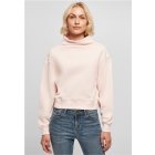 Dámský pulovr // Urban Classics / Ladies Organic Short High Neck Crew pink