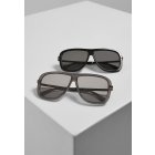 Sluneční brýle // Urban classics  Sunglasses Milos 2-Pack black/black+grey/grey
