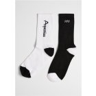 Urban Classics / Zodiac Socks 2-Pack black/white aquarius