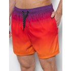 Men's swimming shorts W318 - orange/violet
