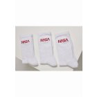 Ponožky // Mister Tee NASA Worm Logo Socks 3-Pack wht/wht/wht