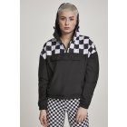 Dámská bunda // Urban Classics Ladies Short Oversize Check Pull Over Jacket blk/chess