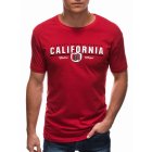 Men's printed t-shirt S1456 - red