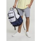 Urban Classics / Backpack Colourblocking white/navy/black