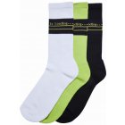 Urban Classics / Loading Socks 3-Pack white/black/frozenyellow