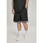 Pánské šortky // Urban Classics Premium Stripes Mesh Shorts black