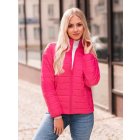 Women's mid-season jacket CLR008 - dark pink