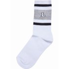 Ponožky // Urban Classics / College Team Socks black/heathergrey/white