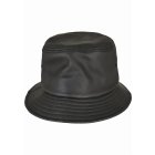 Klobouk // Flexfit Imitation Leather Bucket Hat black