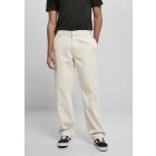 Pánské kalhoty // Urban Classics Corduroy Workwear Pants whitesand