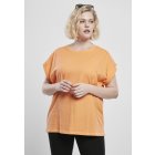 Dámské tričko krátký rukáv // Urban classics Ladies Extended Shoulder Tee papaya