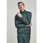 Pánská mikina zip // Urban Classics Jacquard Track Jacket bottlegreen