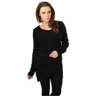 Dámský svetr // Urban classics Ladies Long Wideneck Sweater black