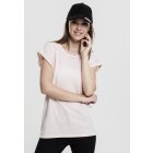Pánské tričko krátký rukáv // Urban classics Ladies Extended Shoulder Tee pink
