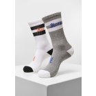 Ponožky // Mister tee Heaven Hell Socks 2-Pack grey/white