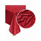 Velor tablecloth Soft A559 - red